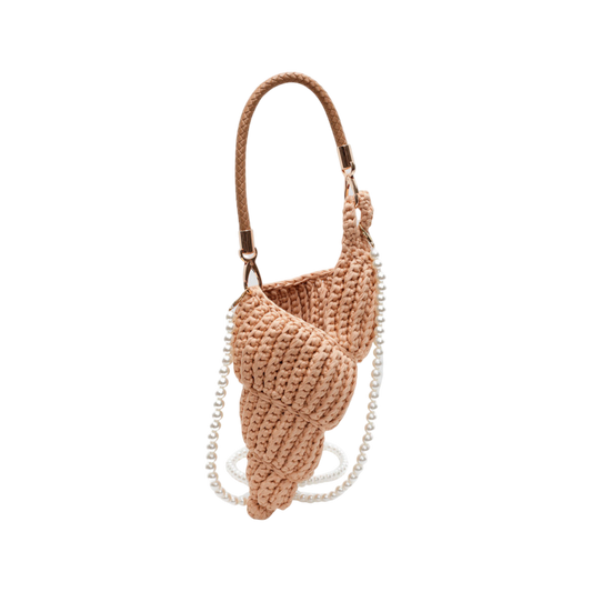 Conch Crochet Top-Handle Bag-Le Couture Store