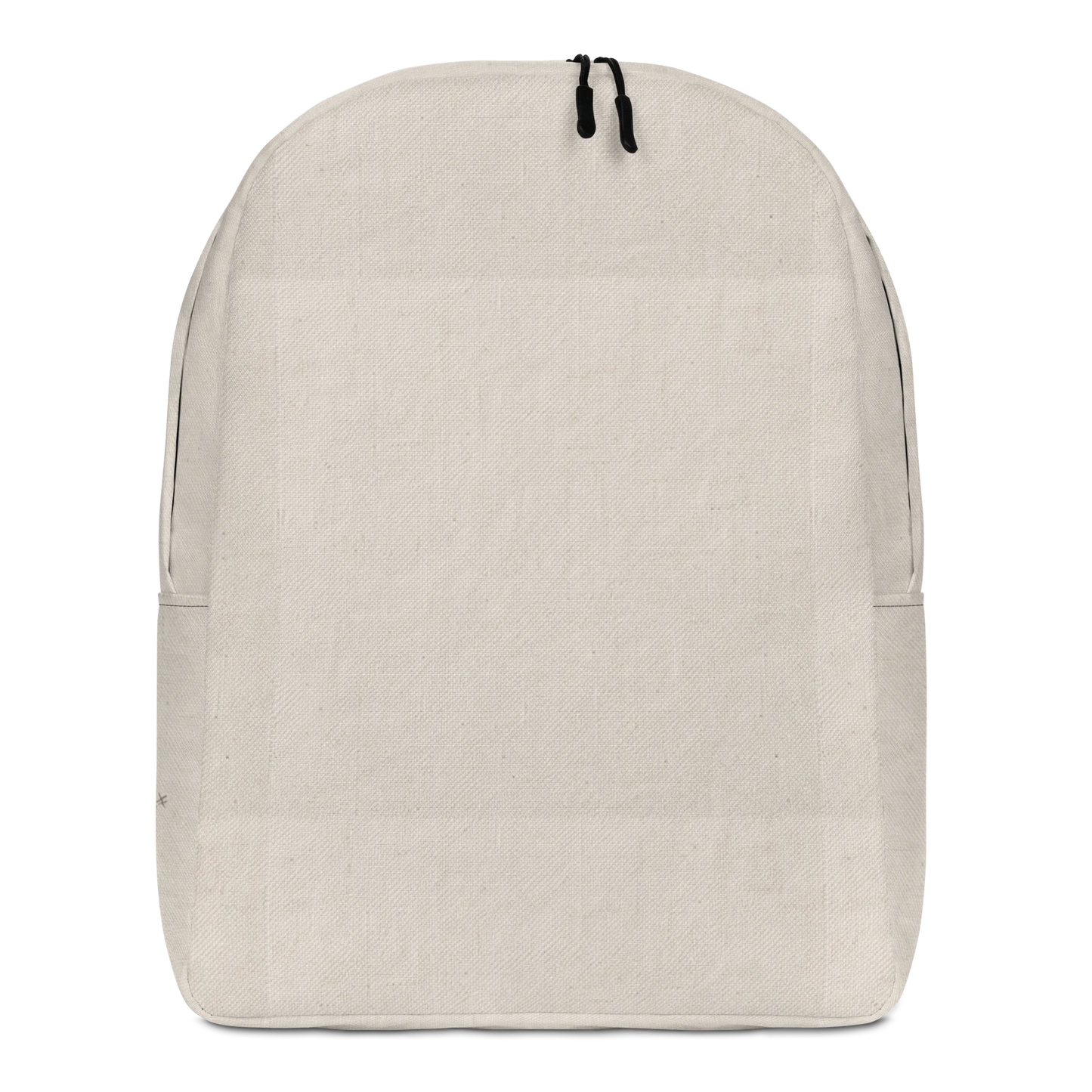 Made from 100% polyester with a water-resistant finish. Designed in one size with a 20-liter capacity, padded ergonomic straps, soft mesh back, silky lining, two-slider top zipper, large inside pocket with a separate 15″ laptop pocket, and a hidden zippered back pocket. Finished with an all-over washed canvas-inspired print and restrained ancient mark-inspired details along the lower side panel.