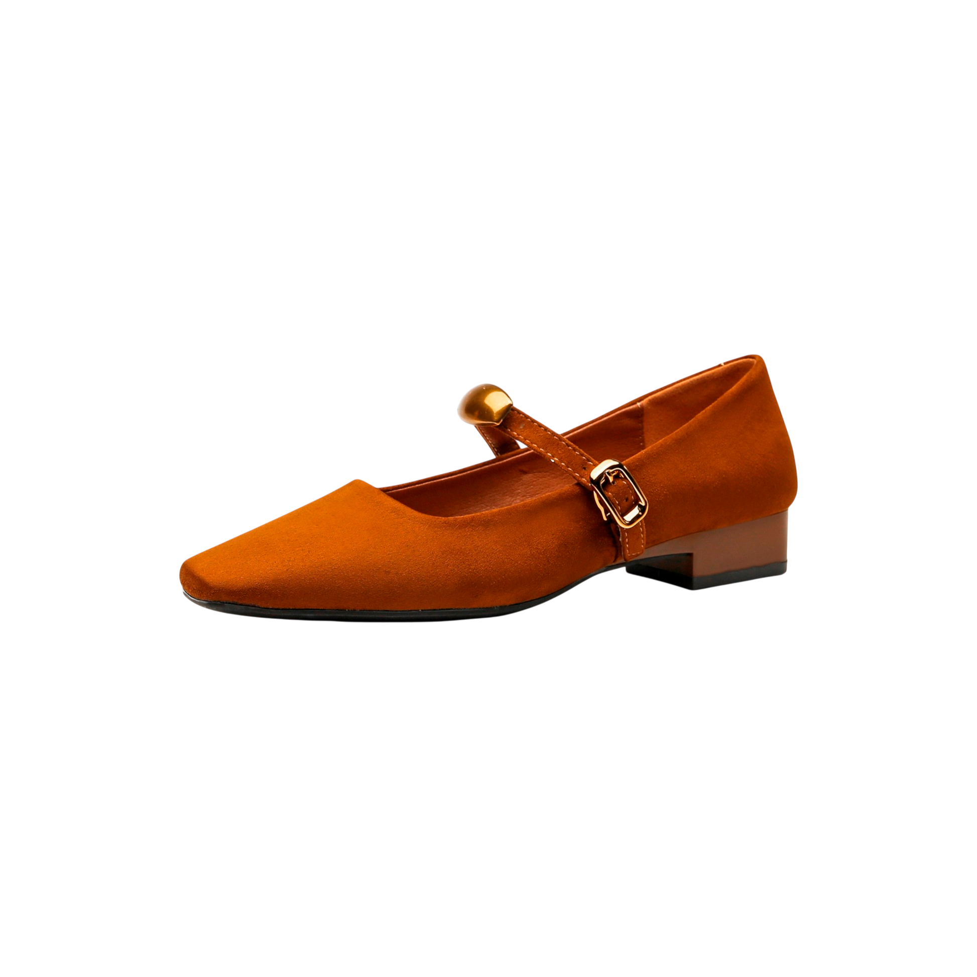 Retro Suede Mary Jane Flats-Le Couture Store