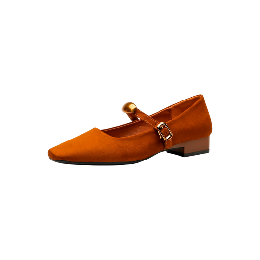 Retro Suede Mary Jane Flats-Le Couture Store