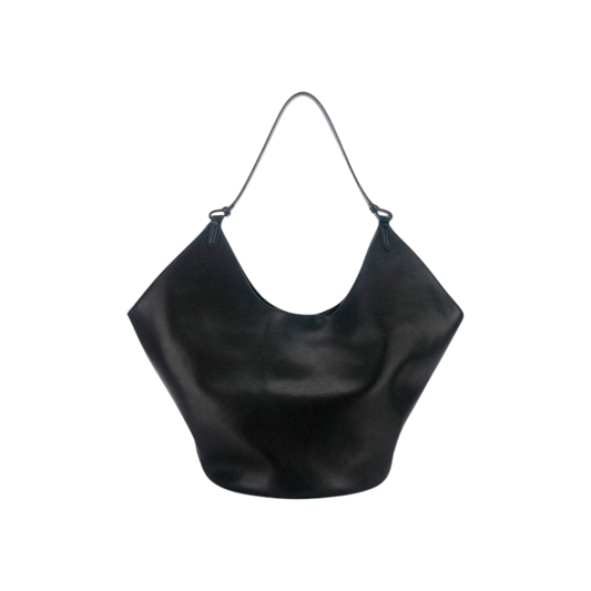 Suede Leather Hobo Bucket Tote