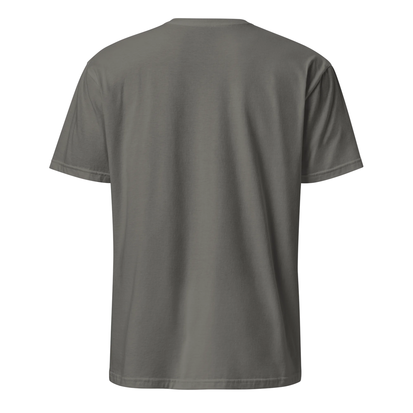 Made from 100% organic combed ring-spun cotton. Fabric weight: 5.3 oz/yd² (180 g/m²). Designed with a regular fit, set-in sleeves, 1×1 ribbed collar, double-needle topstitching on the sleeves and bottom hem, and self-fabric neck tape inside the back. Finished with a front DTG architectural print.