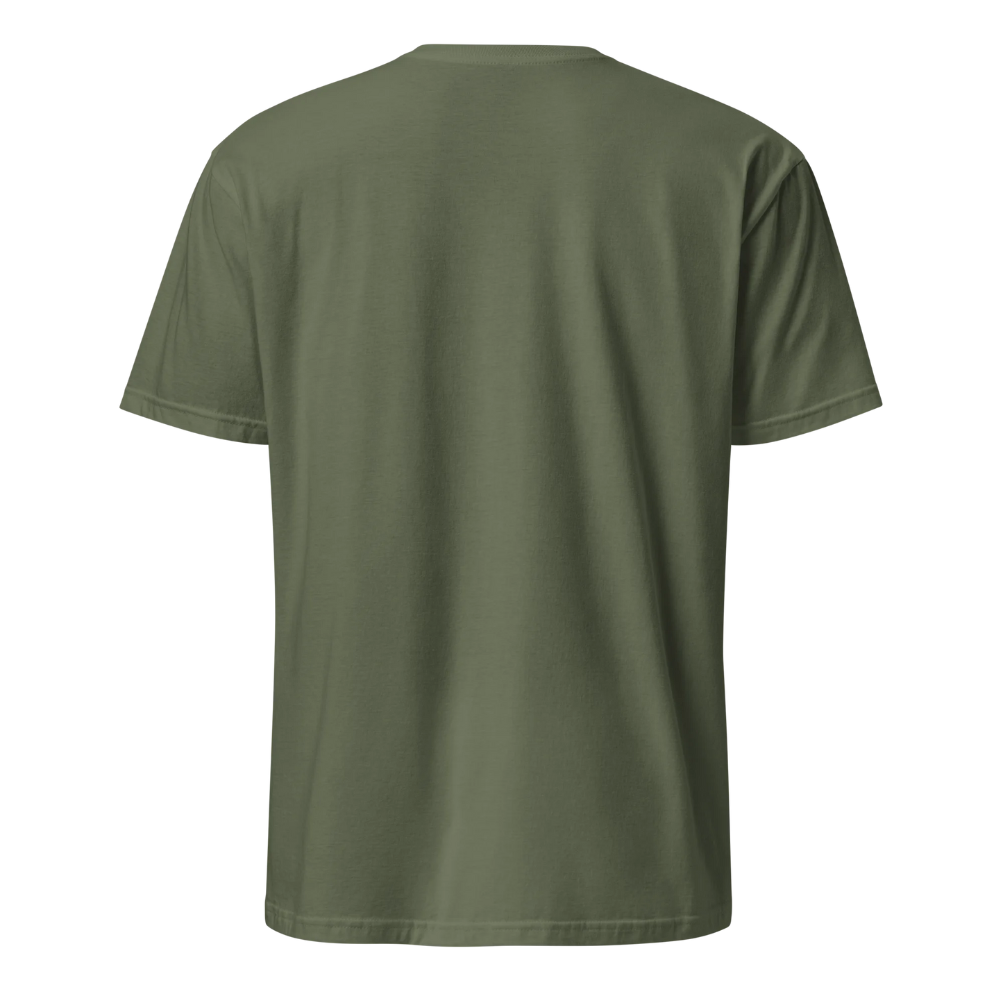 Made from 100% organic combed ring-spun cotton. Fabric weight: 5.3 oz/yd² (180 g/m²). Designed with a regular fit, set-in sleeves, 1×1 ribbed collar, double-needle topstitching on the sleeves and bottom hem, and self-fabric neck tape inside the back. Finished with a front DTG architectural print.