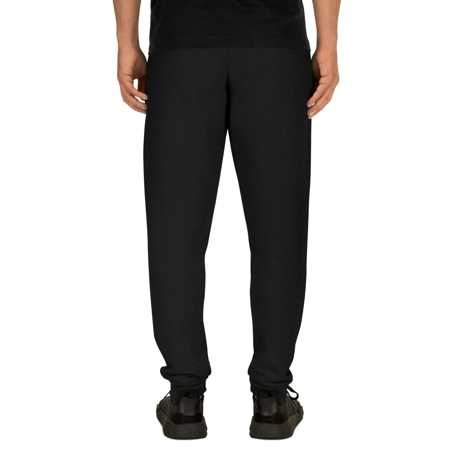 Made from pre-shrunk fleece: 60% cotton and 40% polyester. Fabric weight: 7.2 oz/yd² (244 g/m²). Designed with a tapered fit, elastic waistband, external drawcord, lower front rise, longer back rise, and 1×1 rib cuffs with spandex for stretch and recovery. Finished with front embroidery in old-gold thread.