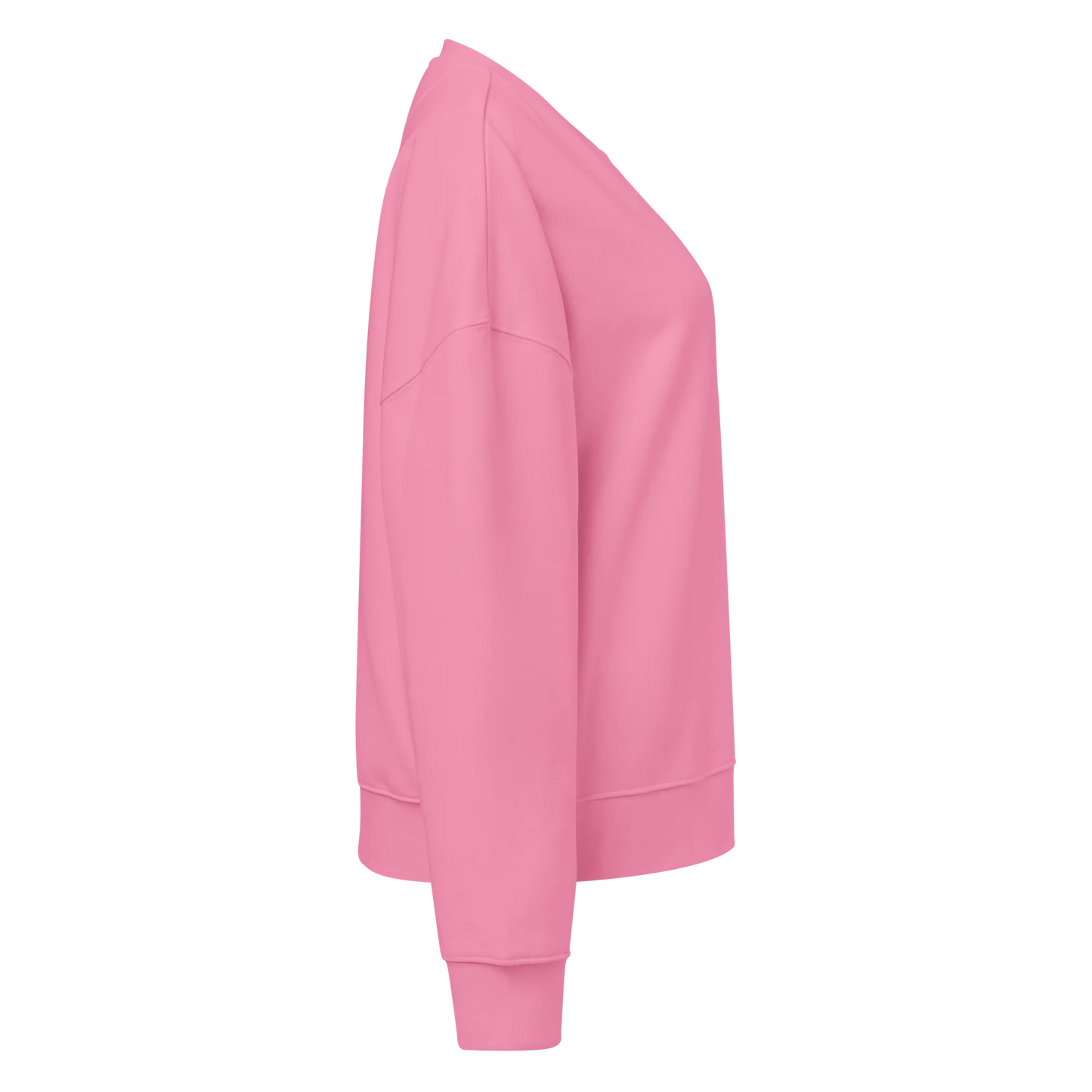 Made from 80% organic combed ring-spun cotton and 20% recycled polyester for U.S. fulfillment. Fabric weight: 8.9 oz/yd² (301.76 g/m²). Designed with a regular fit, dropped shoulders, set-in sleeves, a soft brushed-fleece interior, and ribbed finishing at the collar, cuffs, and bottom hem. Double-needle topstitching reinforces the seams. Finished with a two-part DTG composition across the back.