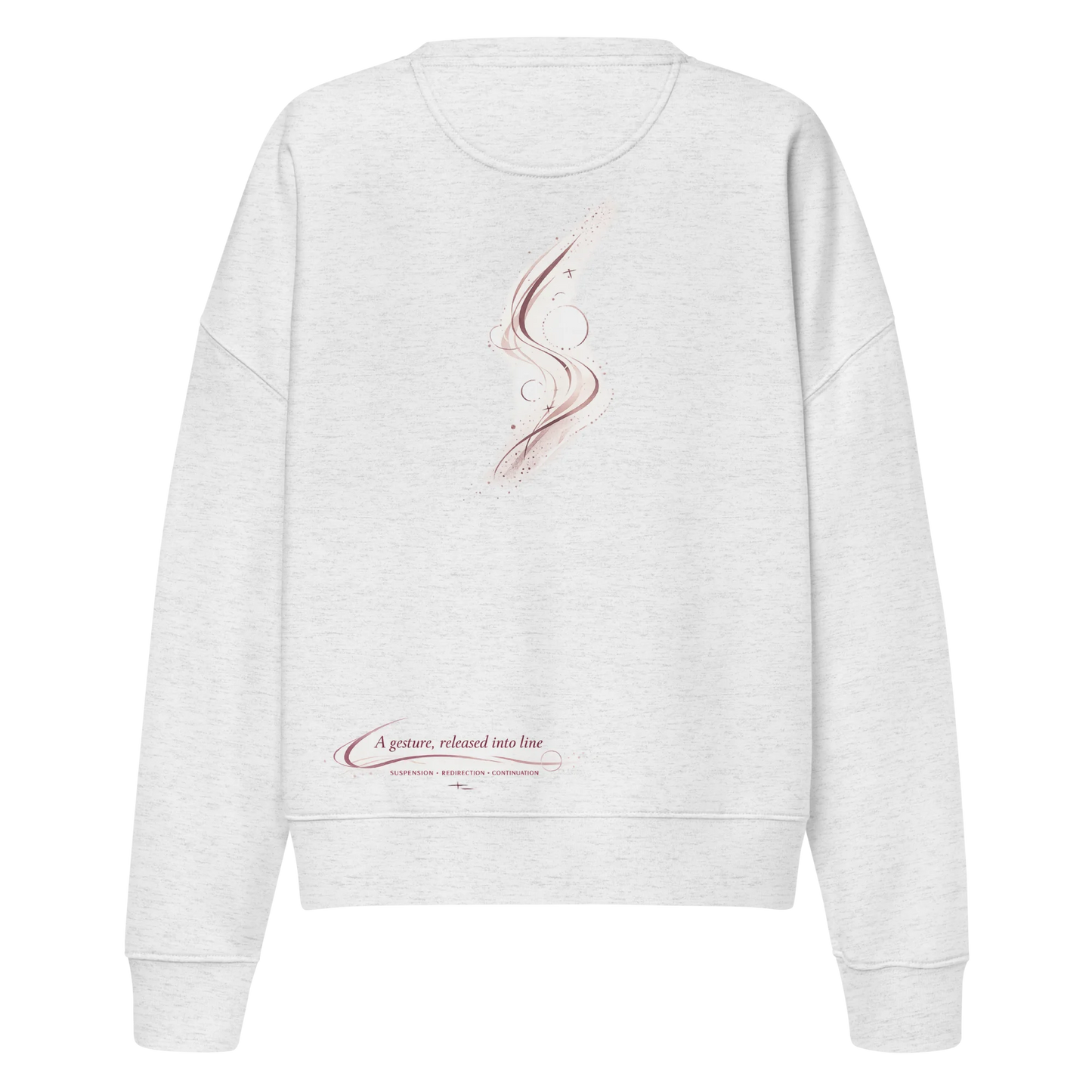 Made from 80% organic combed ring-spun cotton and 20% recycled polyester for U.S. fulfillment. Fabric weight: 8.9 oz/yd² (301.76 g/m²). Designed with a regular fit, dropped shoulders, set-in sleeves, a soft brushed-fleece interior, and ribbed finishing at the collar, cuffs, and bottom hem. Double-needle topstitching reinforces the seams. Finished with a two-part DTG composition across the back.