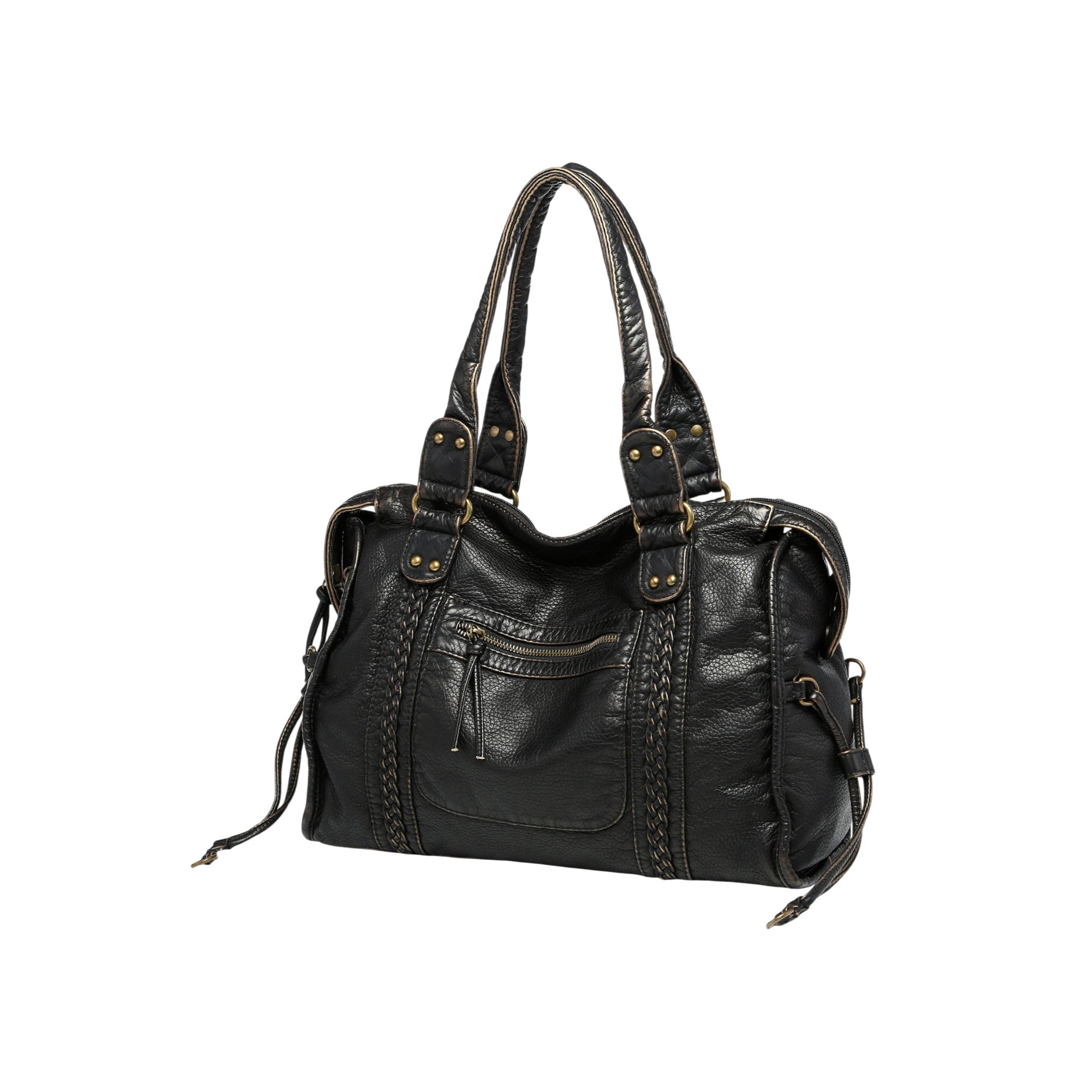 Y2K Distressed Moto Carryall-Le Couture Store