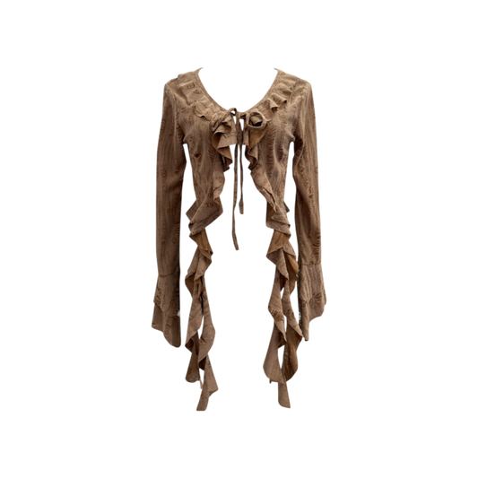 Cascade Ruffle Cardigan-Le Couture Store