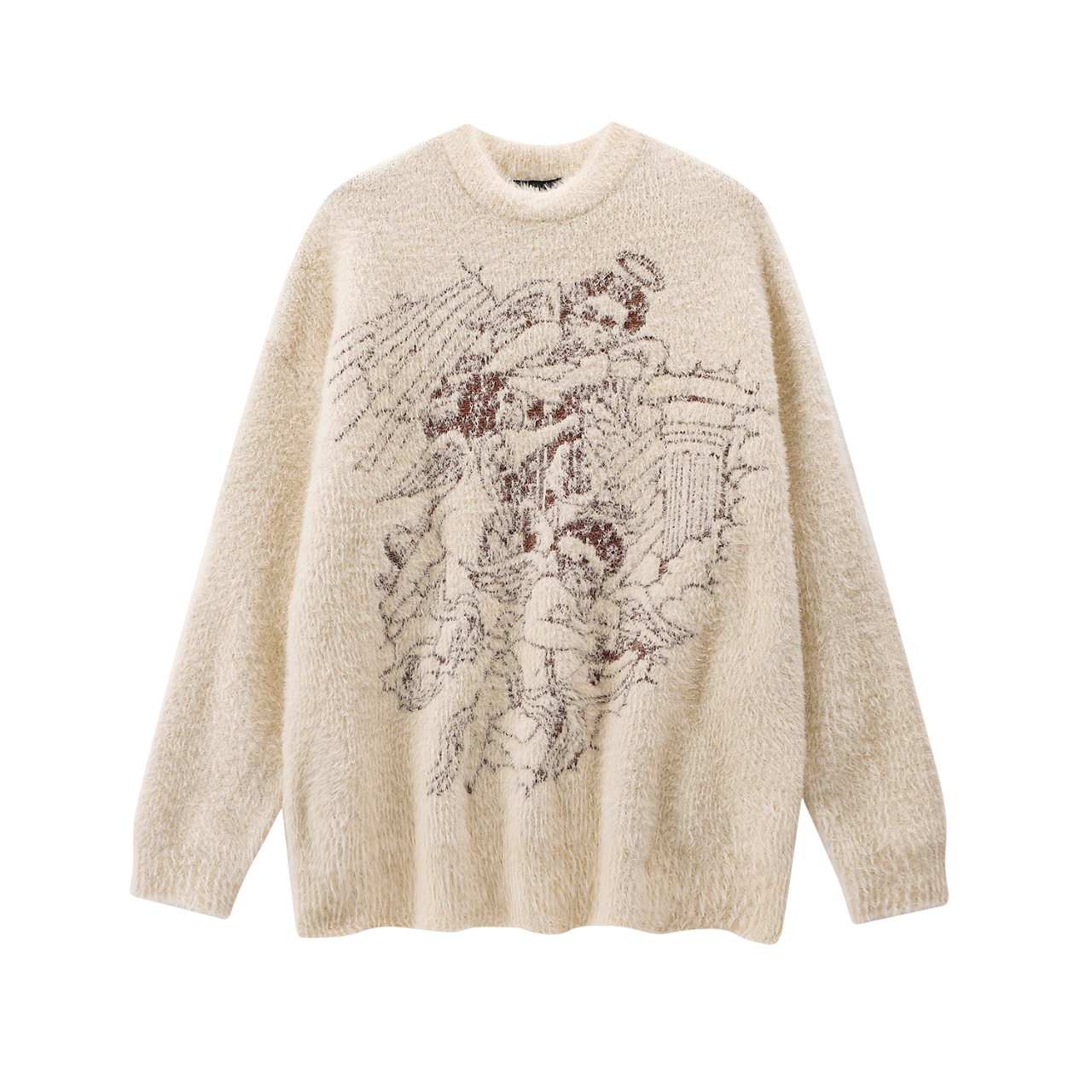 Baroque Cherub Oversized Knit Sweater-Le Couture Store