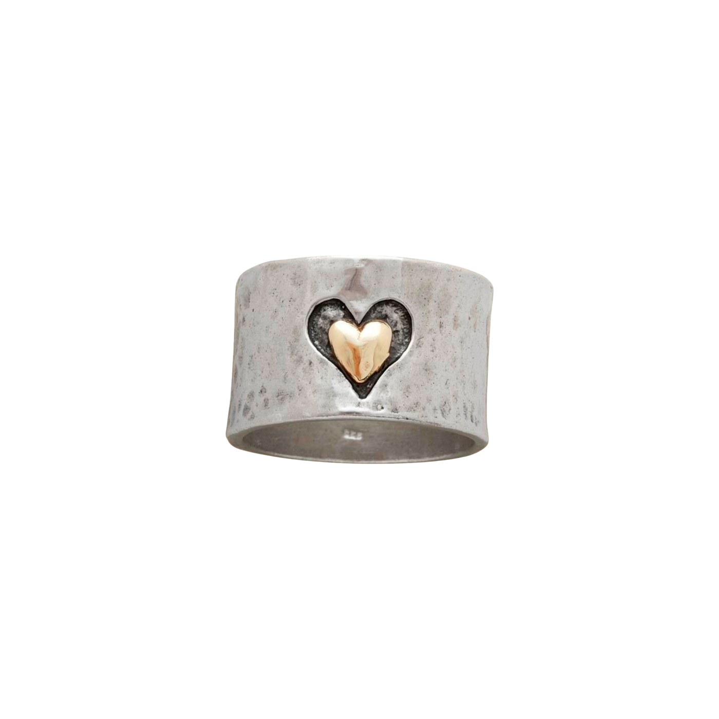 Heart Inset Ring-Le Couture Store