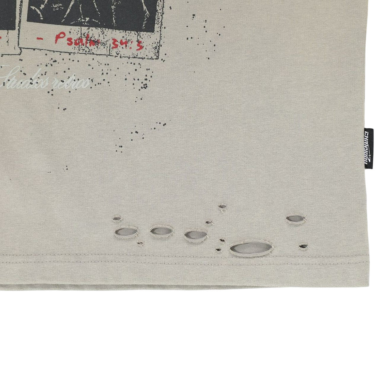 Layered Camo-Sleeve Band Graphic Long-Sleeve Tee-Le Couture Store