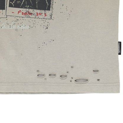 Layered Camo-Sleeve Band Graphic Long-Sleeve Tee-Le Couture Store