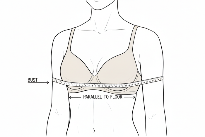 How to measure bust and chest circumference