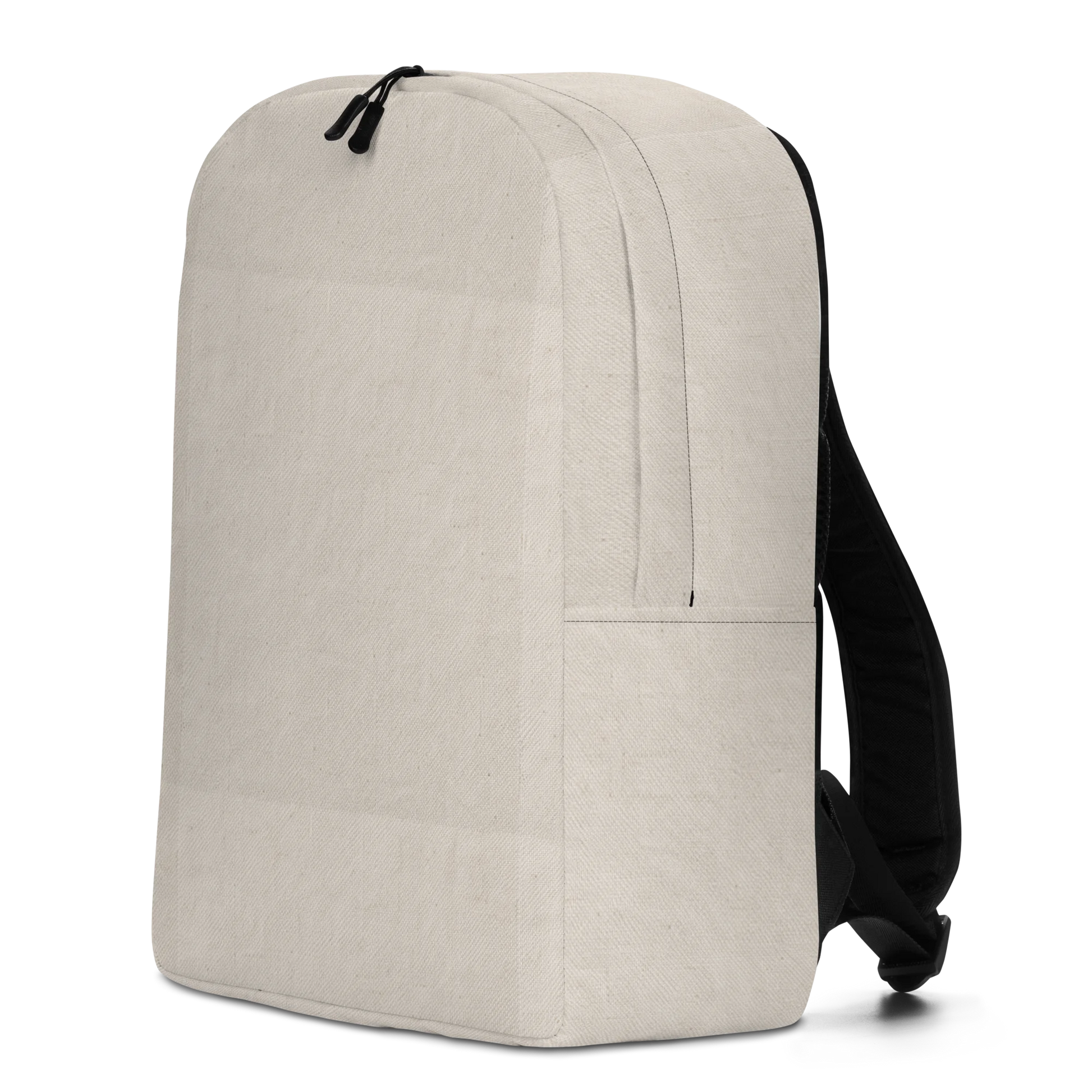 Made from 100% polyester with a water-resistant finish. Designed in one size with a 20-liter capacity, padded ergonomic straps, soft mesh back, silky lining, two-slider top zipper, large inside pocket with a separate 15″ laptop pocket, and a hidden zippered back pocket. Finished with an all-over washed canvas-inspired print and restrained ancient mark-inspired details along the lower side panel.
