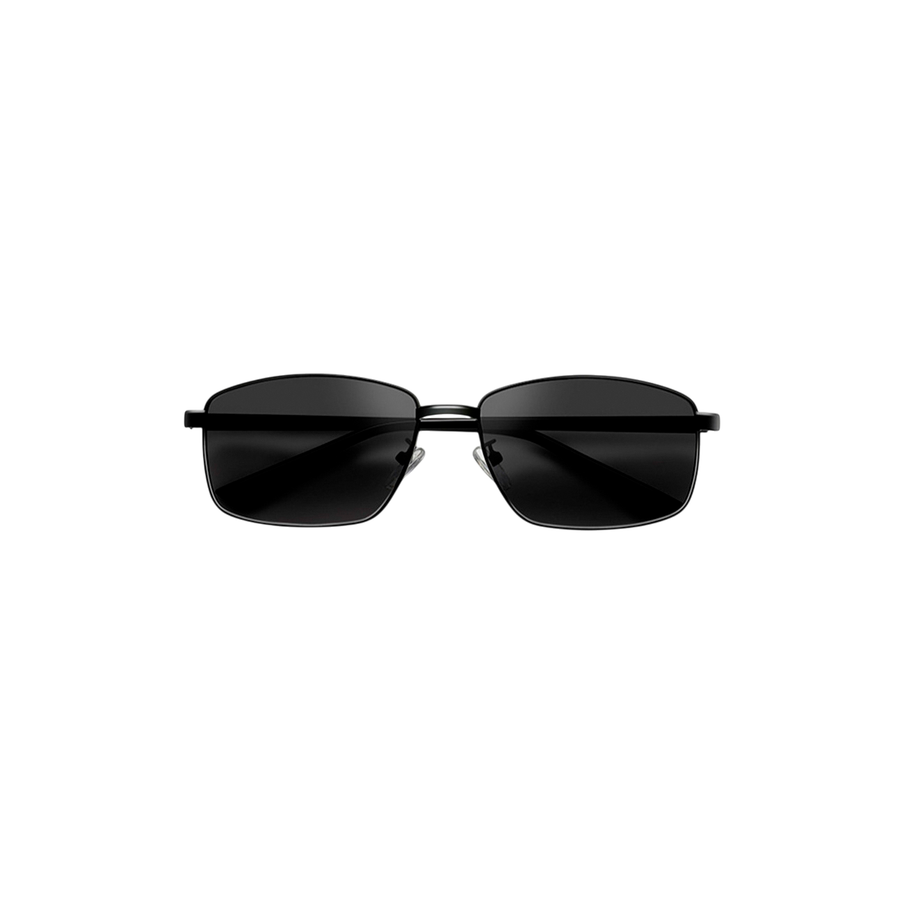 Black sunglasses on a white background