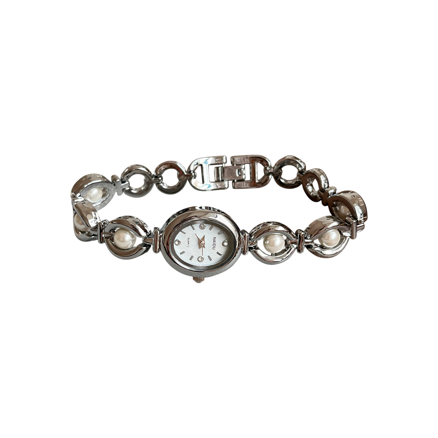 Shell-Pearl Bracelet Watch
