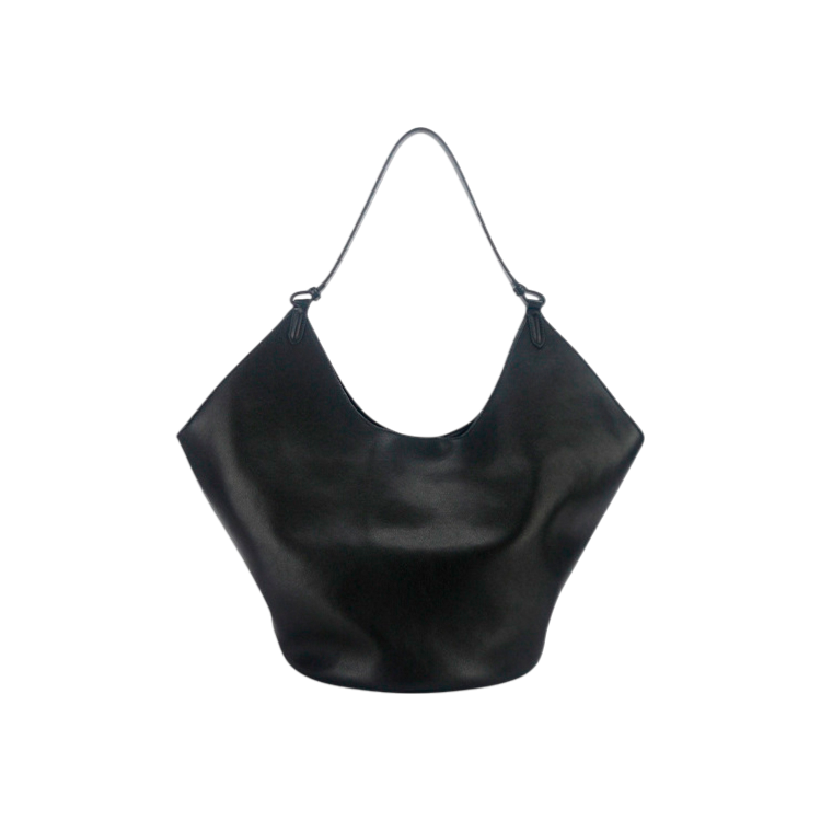 Suede Leather Hobo Bucket Tote