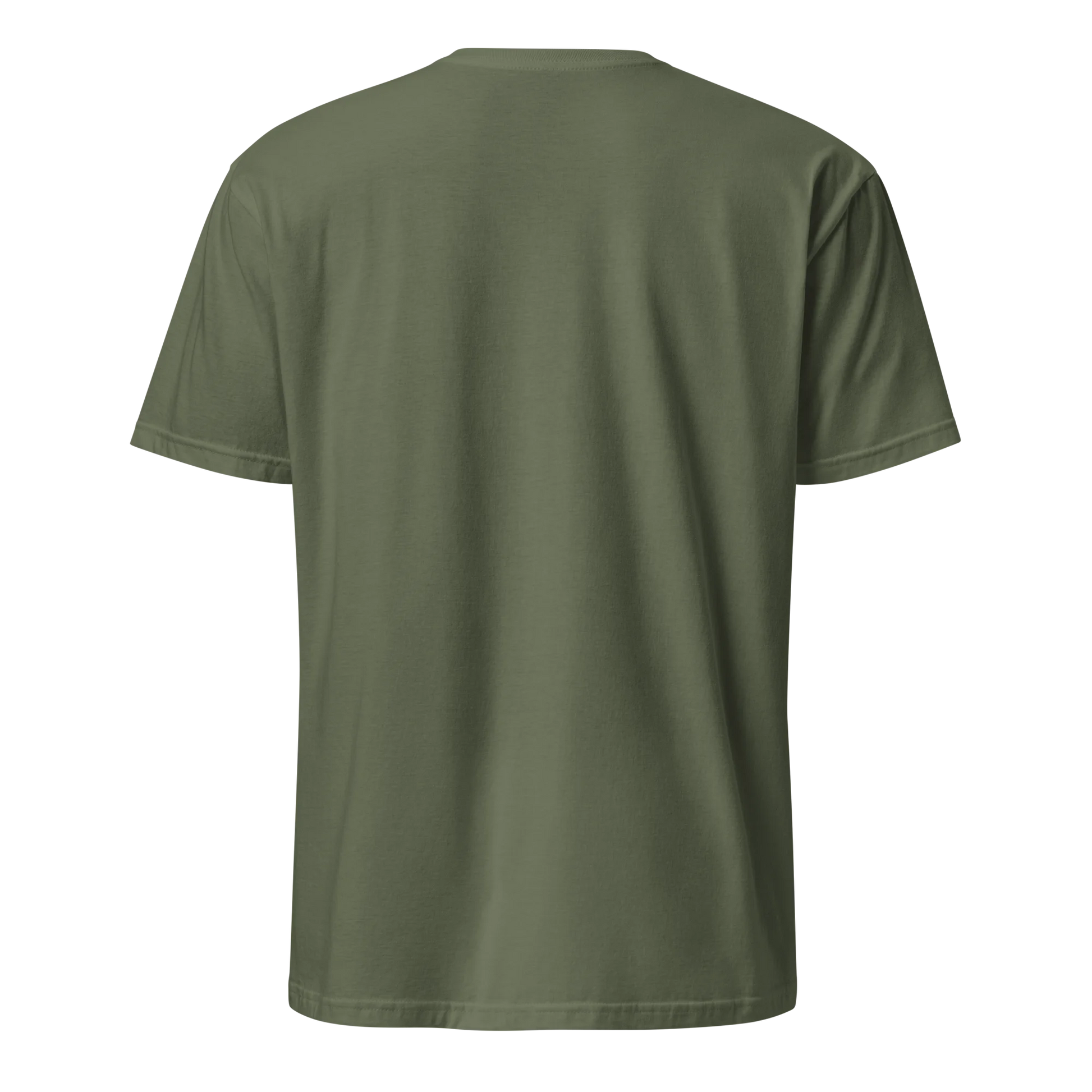 Made from 100% organic combed ring-spun cotton. Fabric weight: 5.3 oz/yd² (180 g/m²). Designed with a regular fit, set-in sleeves, 1×1 ribbed collar, double-needle topstitching on the sleeves and bottom hem, and self-fabric neck tape inside the back. Finished with a front DTG architectural print.