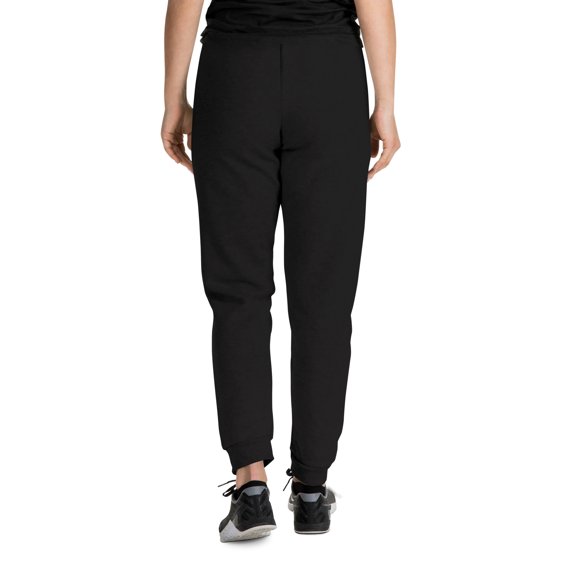 Made from pre-shrunk fleece: 60% cotton and 40% polyester. Fabric weight: 7.2 oz/yd² (244 g/m²). Designed with a tapered fit, elastic waistband, external drawcord, lower front rise, longer back rise, and 1×1 rib cuffs with spandex for stretch and recovery. Finished with front embroidery in old-gold thread.