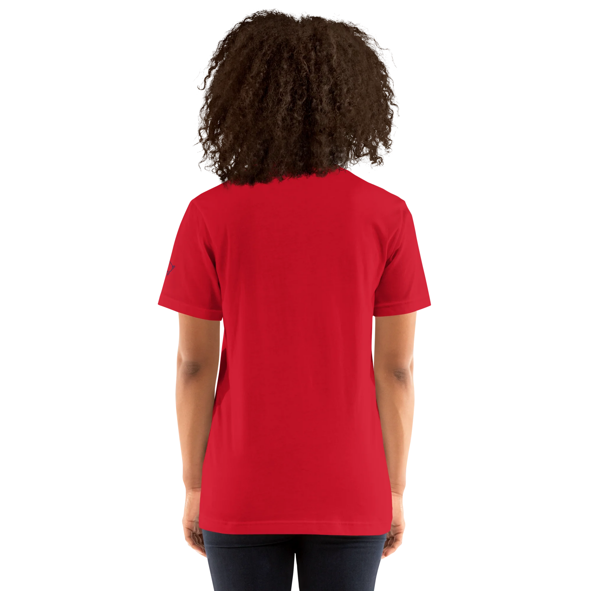 Made from soft, lightweight 100% Airlume combed and ring-spun cotton with just the right amount of stretch. Fabric weight: 4.2 oz/yd² (142 g/m²). Designed with a regular fit, standard length, side-seamed construction, shoulder-to-shoulder taping, pre-shrunk fabric, and a tear-away label. Finished with navy pig silhouette embroidery on the left sleeve.