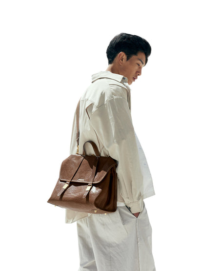 Vegetable-Tanned Leather Bag-Le Couture Store