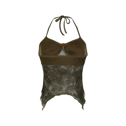 Vintage Ring-Halter Cami Top