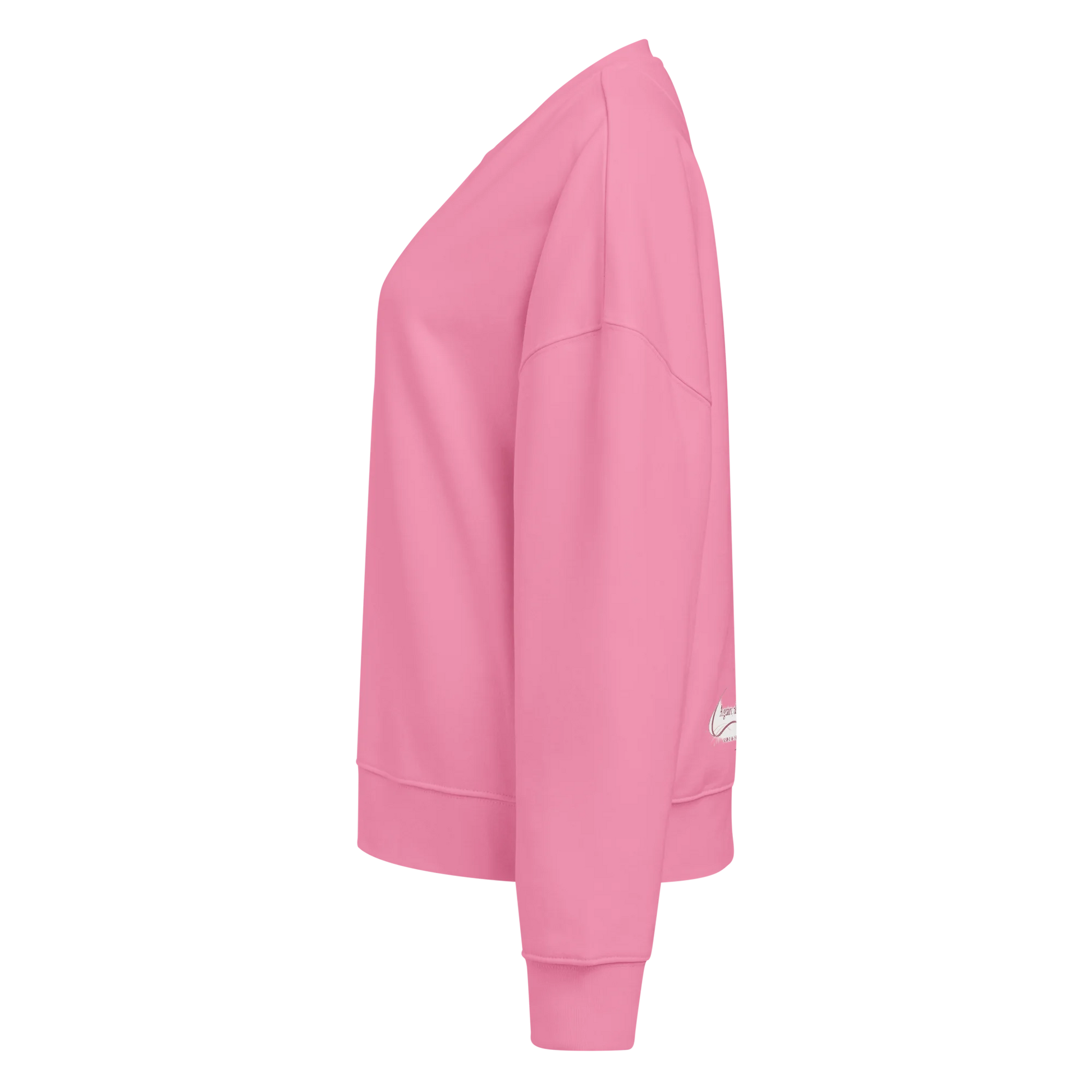 Made from 80% organic combed ring-spun cotton and 20% recycled polyester for U.S. fulfillment. Fabric weight: 8.9 oz/yd² (301.76 g/m²). Designed with a regular fit, dropped shoulders, set-in sleeves, a soft brushed-fleece interior, and ribbed finishing at the collar, cuffs, and bottom hem. Double-needle topstitching reinforces the seams. Finished with a two-part DTG composition across the back.