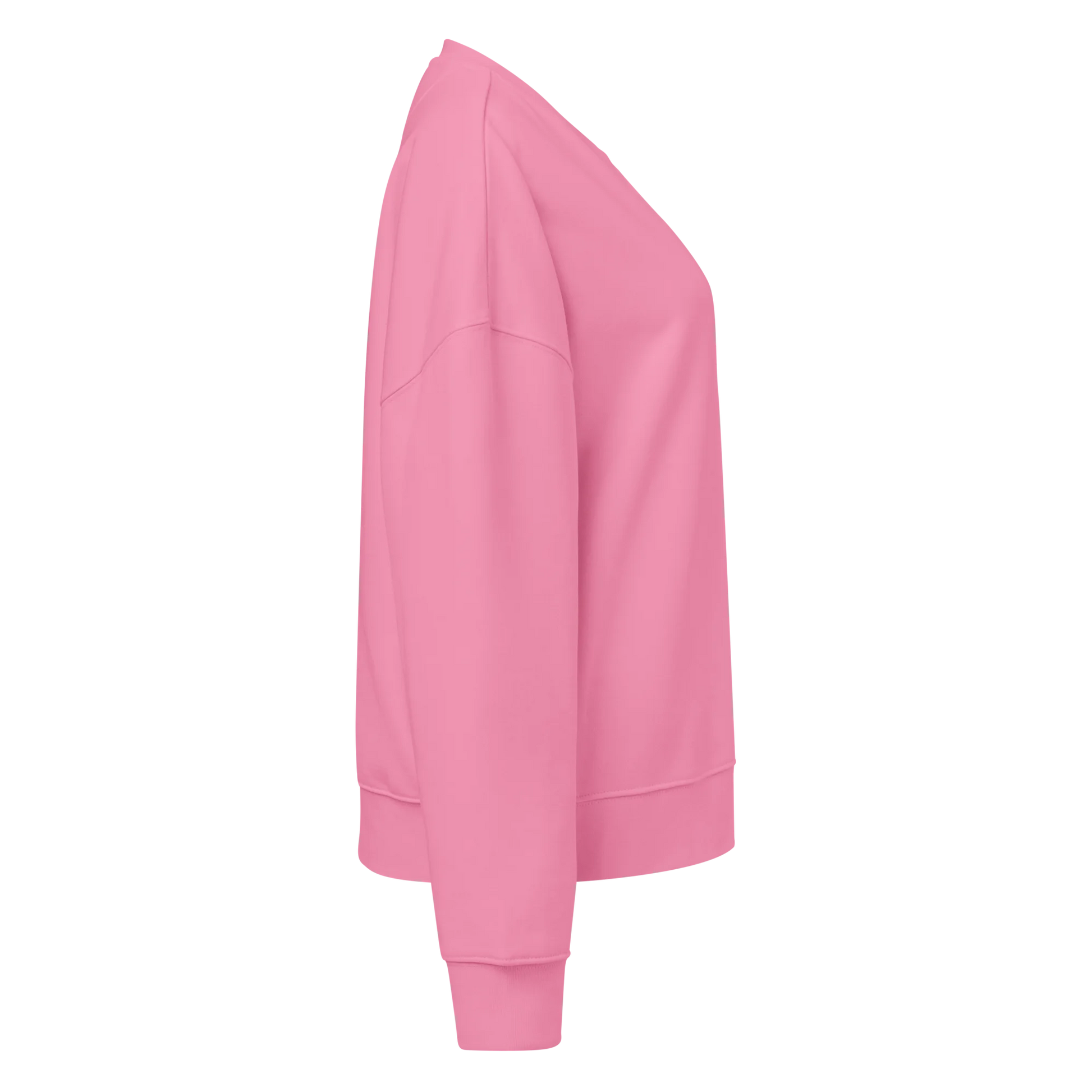 Made from 80% organic combed ring-spun cotton and 20% recycled polyester for U.S. fulfillment. Fabric weight: 8.9 oz/yd² (301.76 g/m²). Designed with a regular fit, dropped shoulders, set-in sleeves, a soft brushed-fleece interior, and ribbed finishing at the collar, cuffs, and bottom hem. Double-needle topstitching reinforces the seams. Finished with a two-part DTG composition across the back.