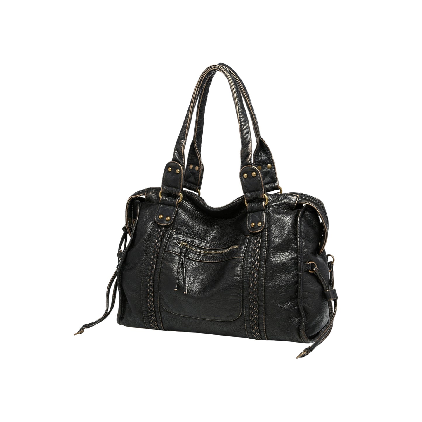 Y2K Distressed Moto Carryall-Le Couture Store