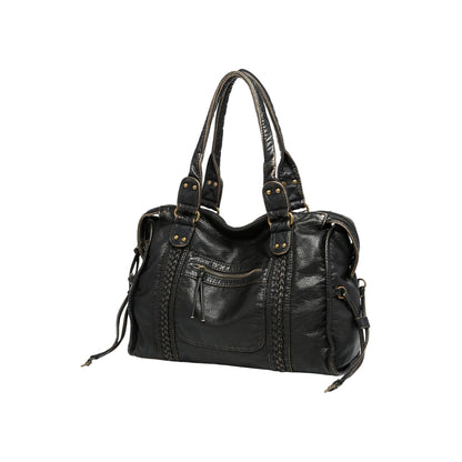 Y2K Distressed Moto Carryall-Le Couture Store